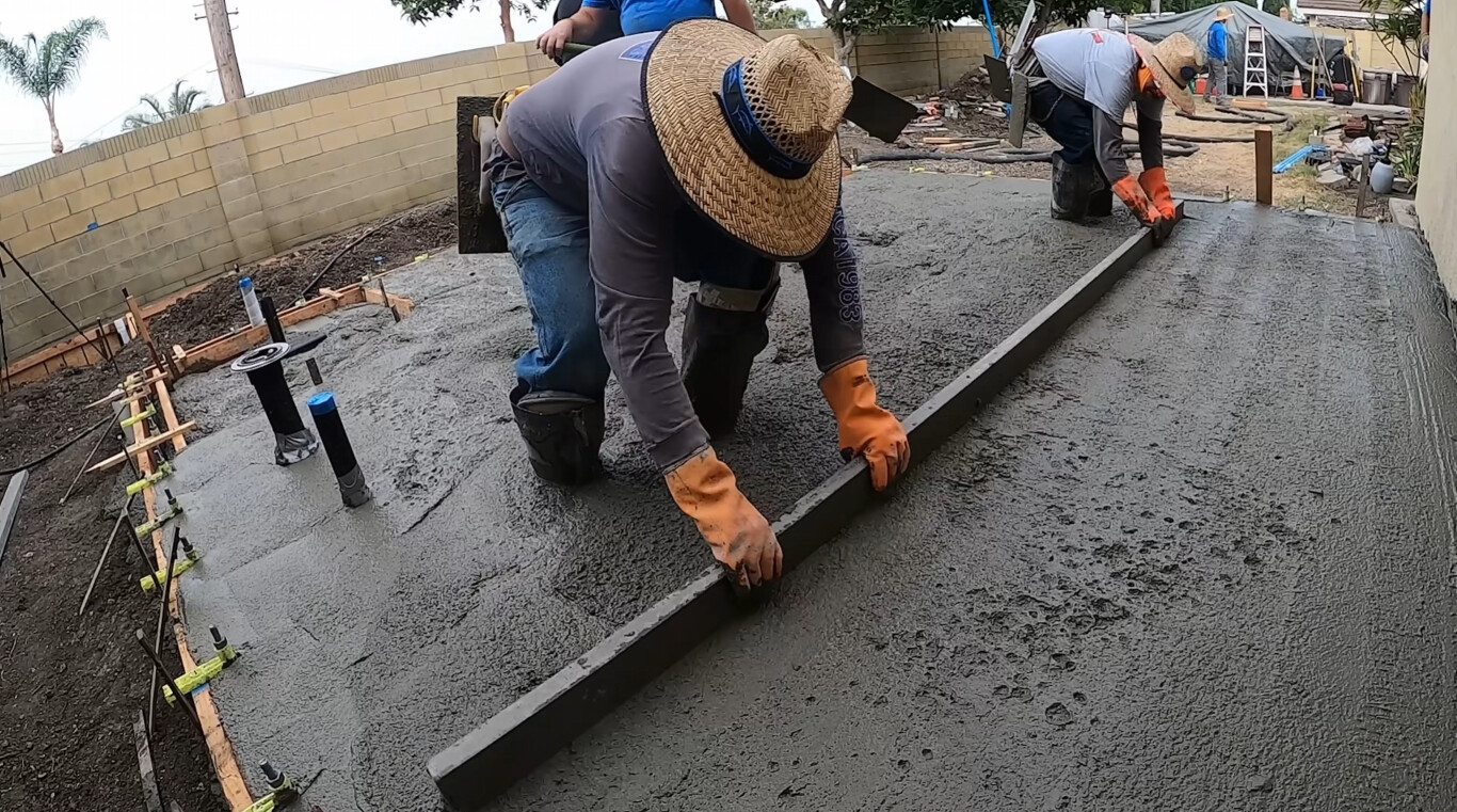 Professional concrete finishing techniques in La Habra, CA