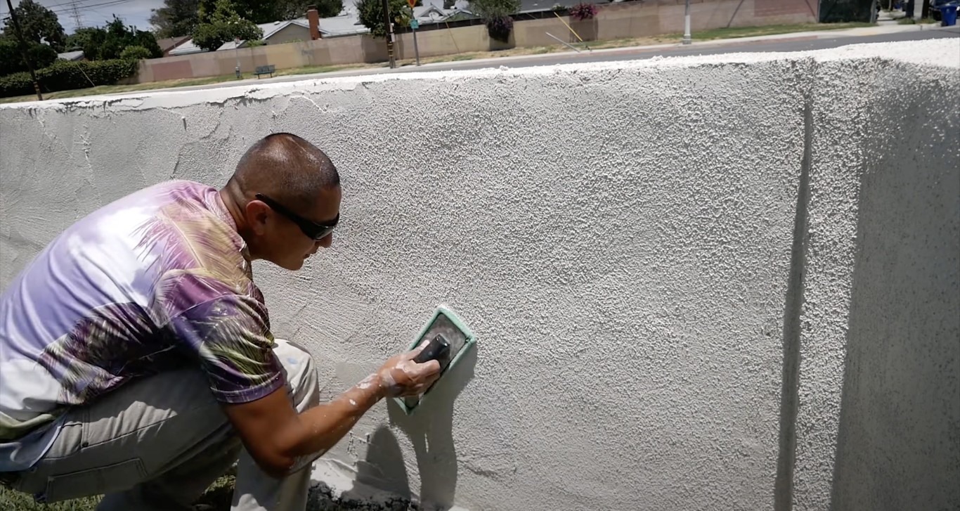Concrete wall repair and finishing in La Habra, CA