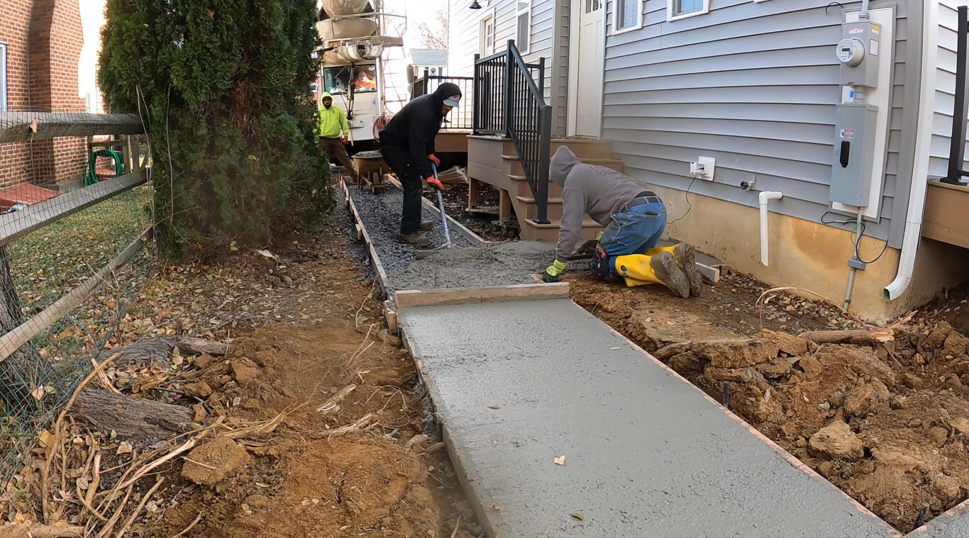 Professional concrete sidewalk installation in La Habra, CA